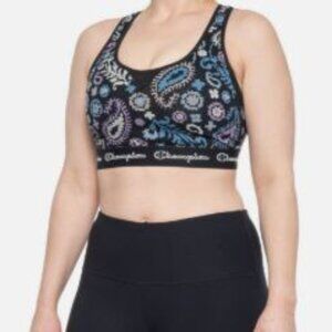 #169 Women's Champion The Sports Bra, Medium Impact Racerback, size Large
